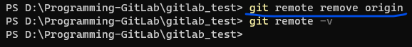 git remote remove origin