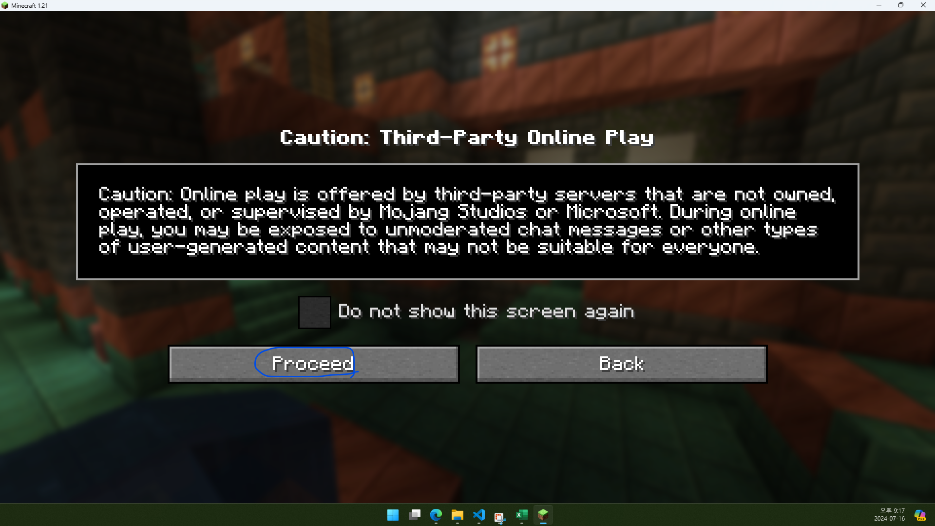 Caution: Third-Party Online Play