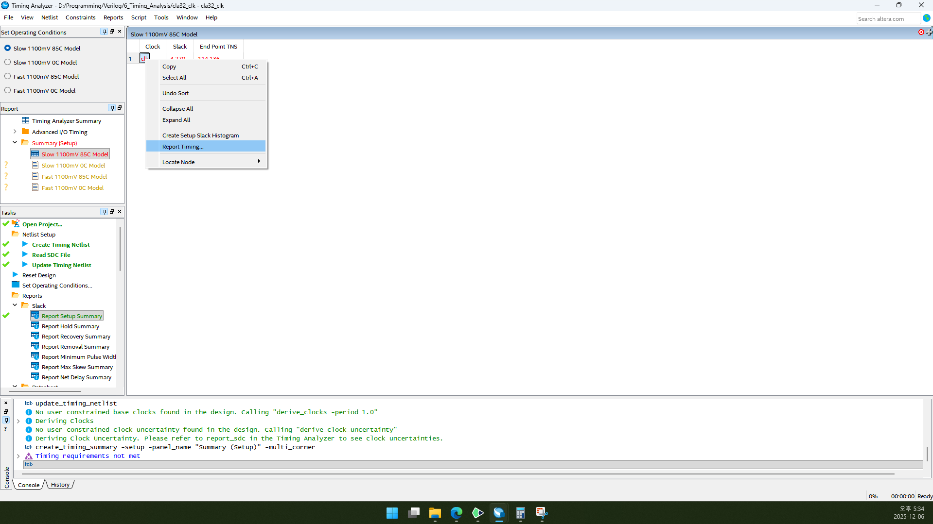 Slow 1100mV 85C Model