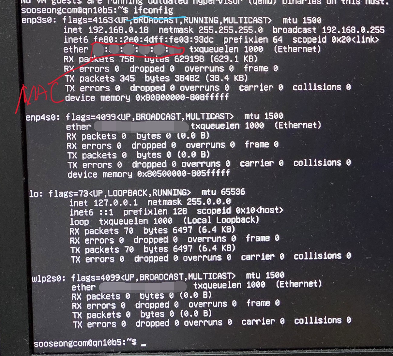 ifconfig