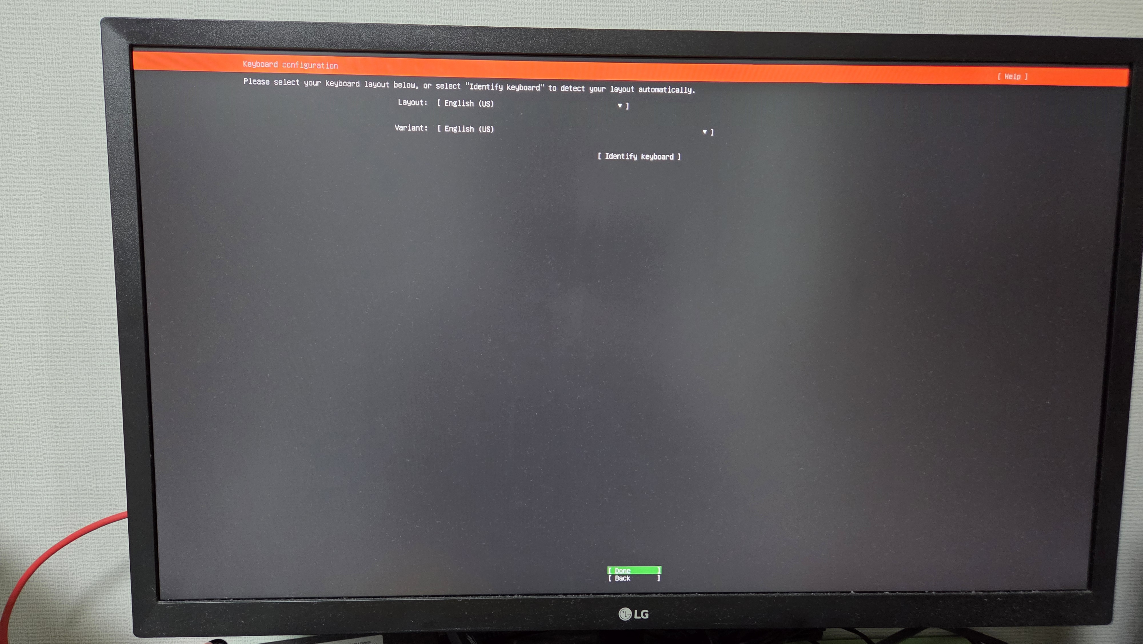 Keyboard configuration