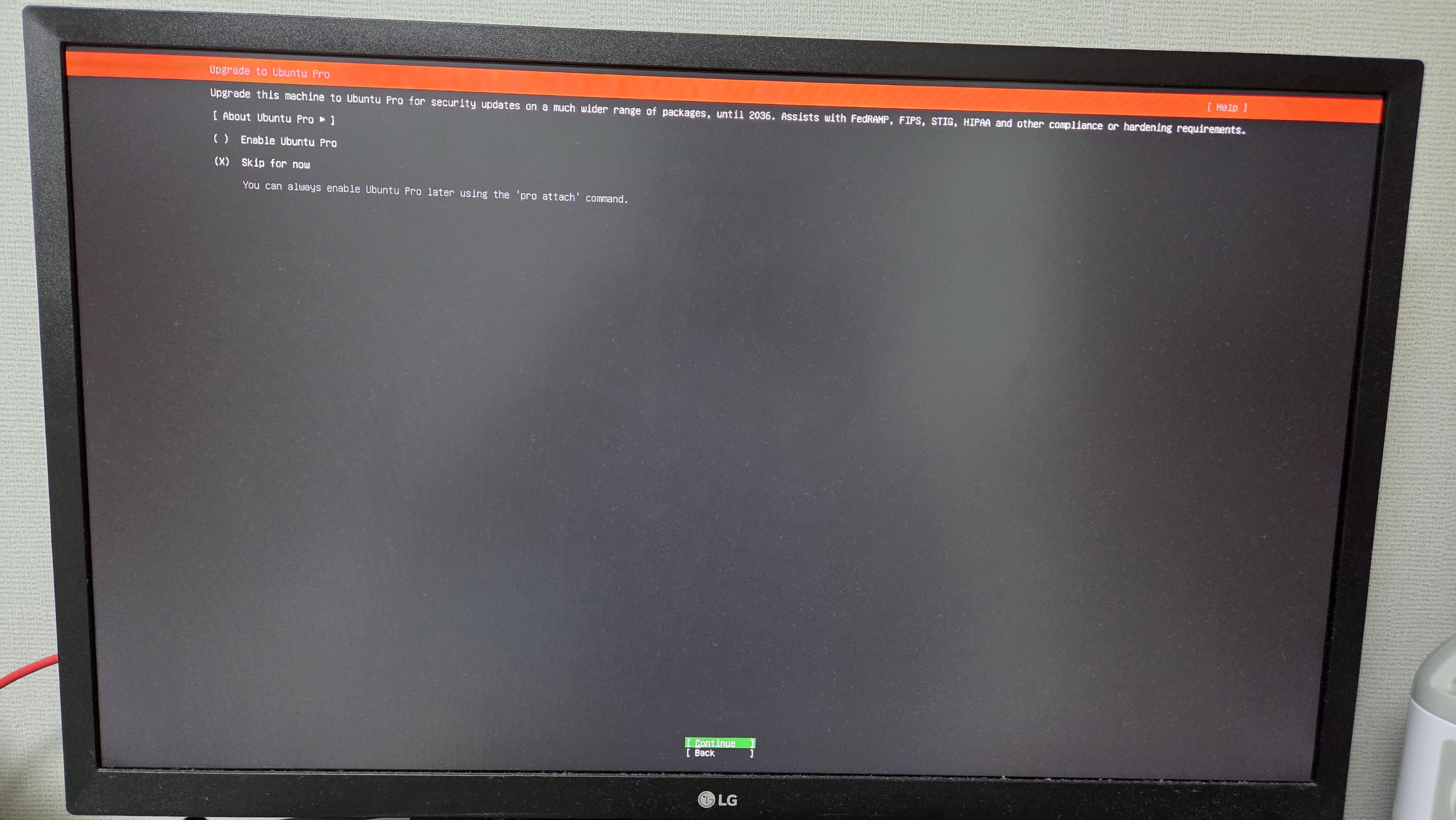Upgrade to Ubuntu Pro