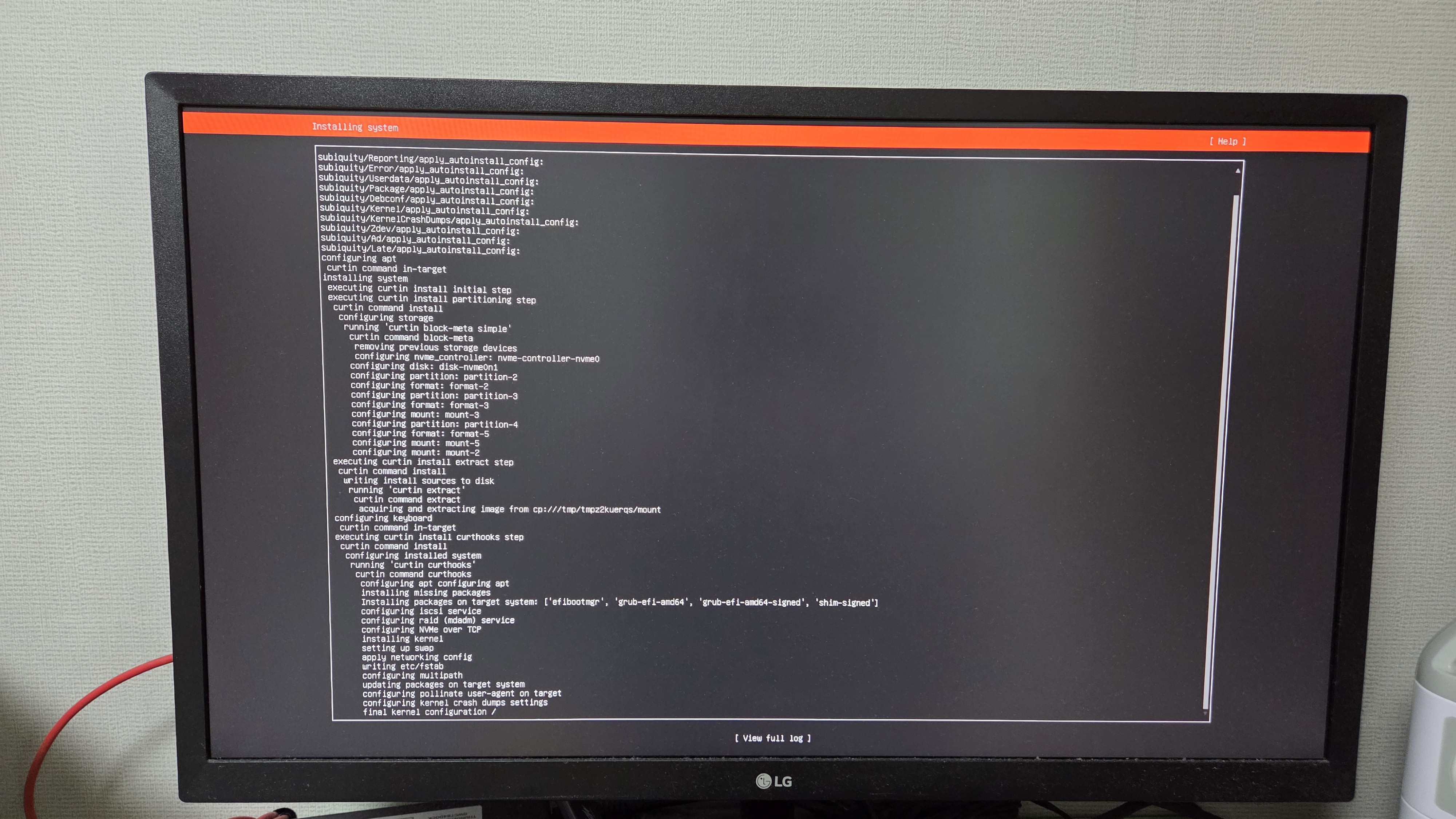 Installing system
